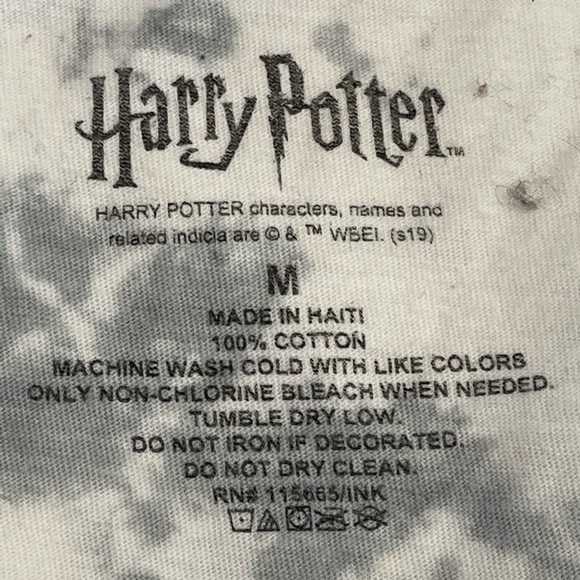 Harry Potter deathly Hallows Rose tie dye T-shirt in a size medium - Picture 8 of 9